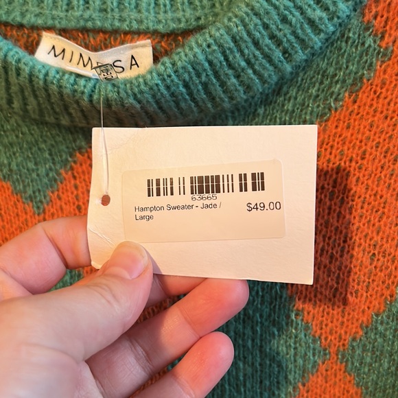 Mimosa Cropped Sweater NWT - Picture 6 of 7